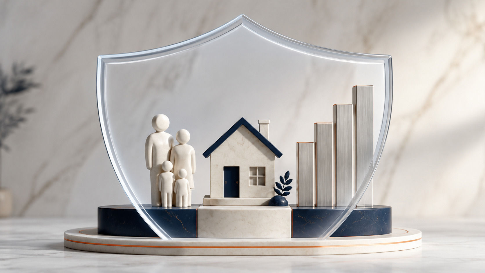 symbolic shield over home and family